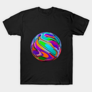 Abstract Art Design, Mesmerizing, Colorful, Multi- Colors T-Shirt